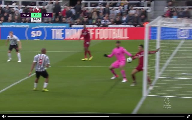 Video: Alexander-Arnold's handball for Liverpool vs Newcastle