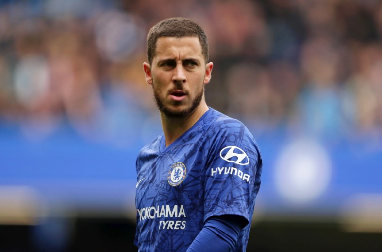 Eden Hazard in action for Chelsea against Watford