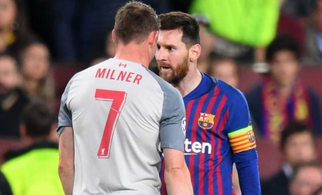 Messi called Milner a 