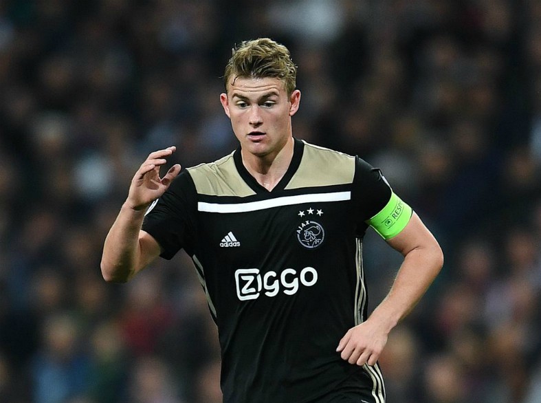 Matthijs de Ligt in action for Ajax