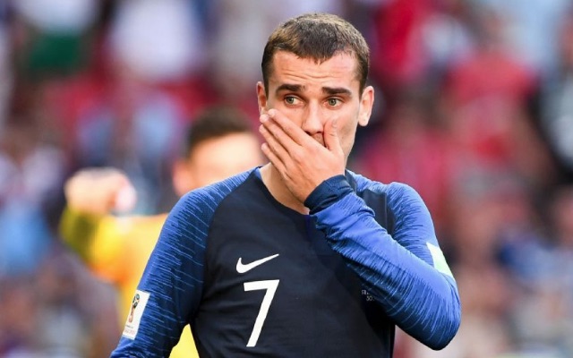 Antoine Griezmann pictured playing for France