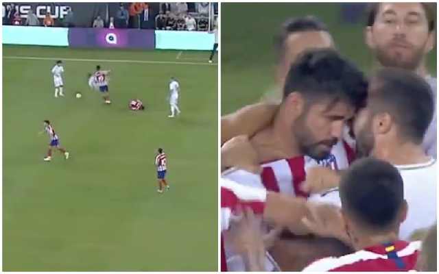 Diego Costa red card Atletico Madrid Real Madrid