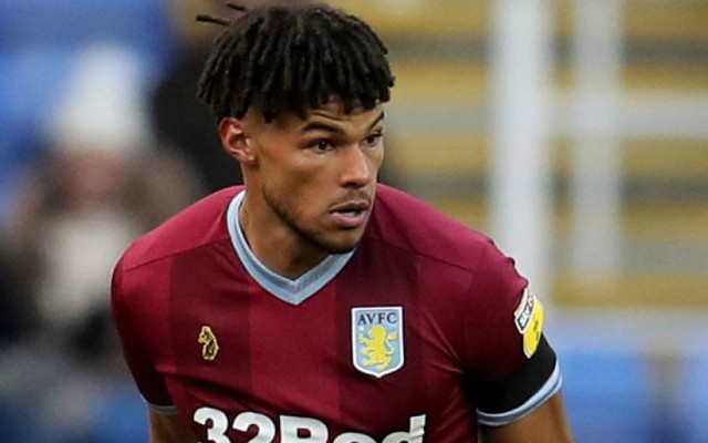 Tyrone Mings playing for Aston Villa