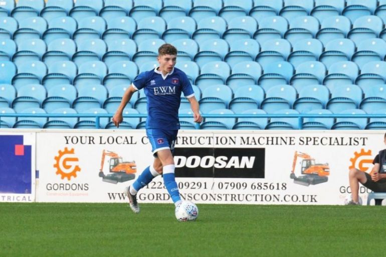 Leeds'-Josh-Galloway-in-action-for-Carlisle