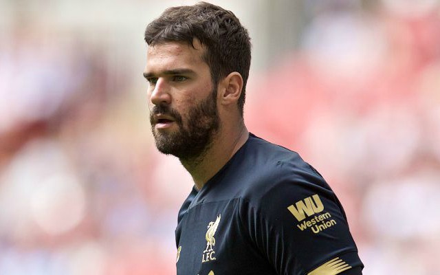 Alisson Liverpool return