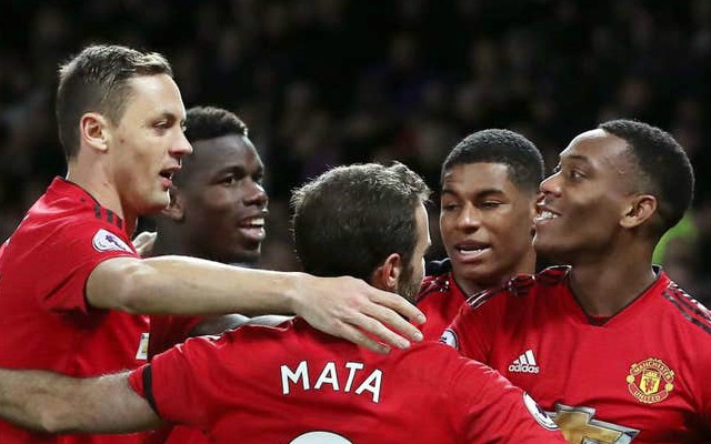 Matic, Mata, Pogba, Rashford and Martial