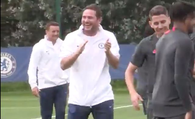 Lampard Chelsea training nutmegs