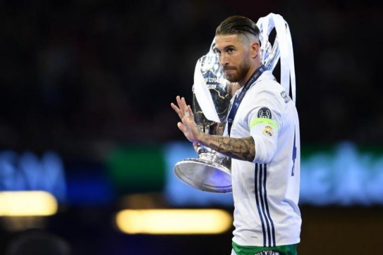Ramos-with-the-Champions-League-trophy