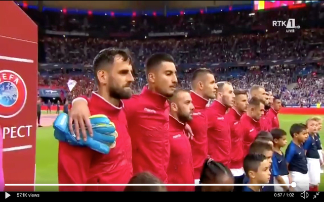 Video-France-play-wrong-national-anthem-vs-Albania