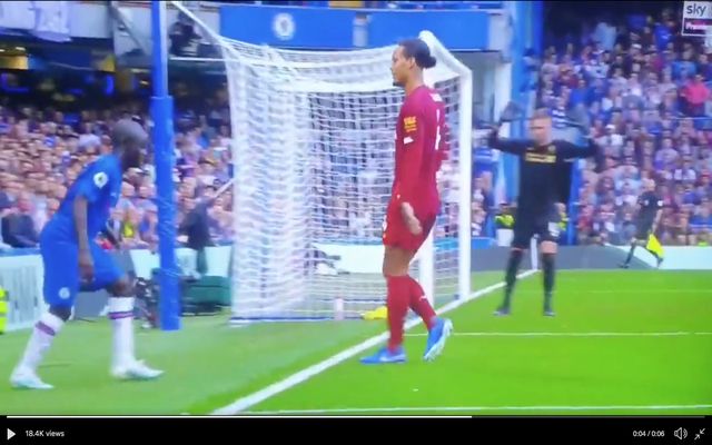 Video: Van Dijk Grins At Kante During Liverpool Vs Chelsea