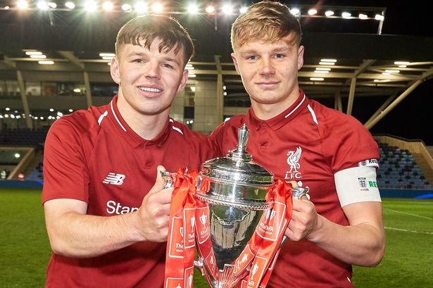 Paul Glatzel and Bobby Duncan celebrate their cup win