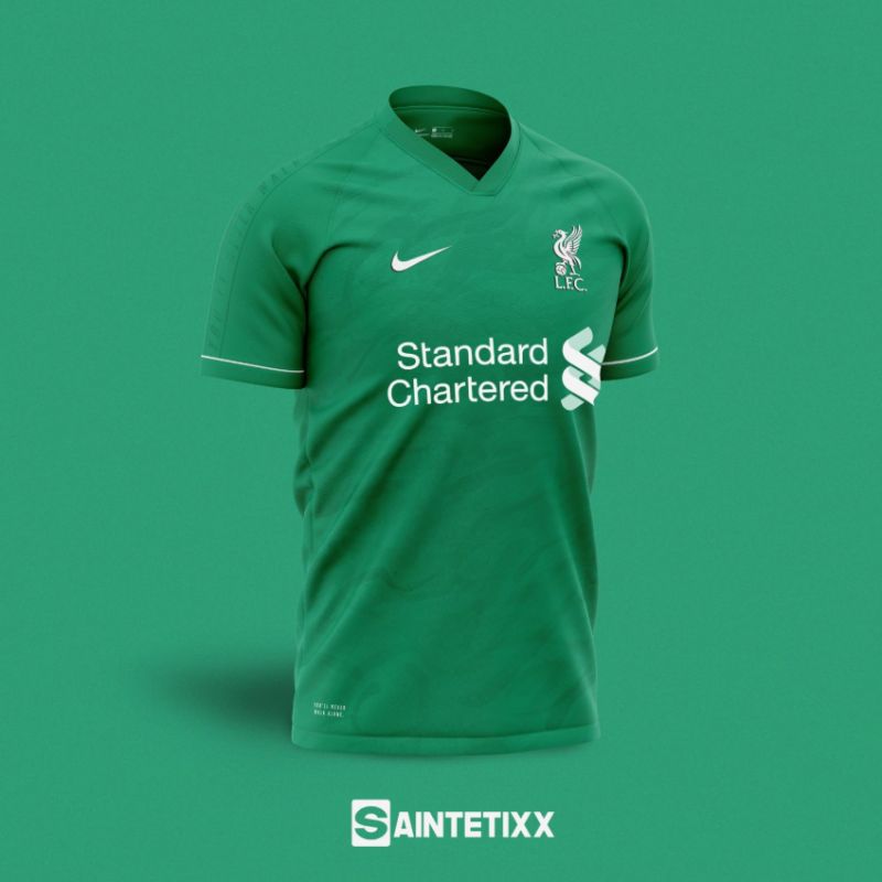 Liverpool Nike away kit green