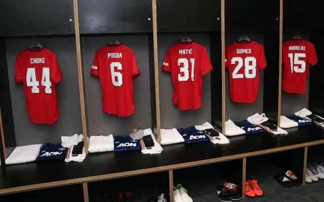 man united shirts changing room