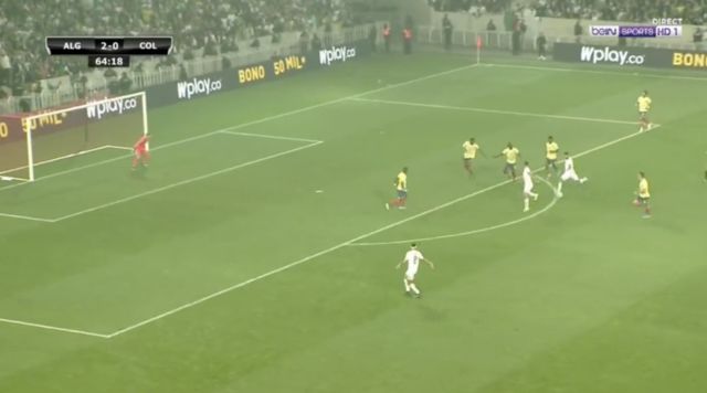 Video: Mahrez brilliant solo goal Algeria vs Colombia