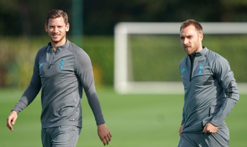 spurs training vertonghen eriksen