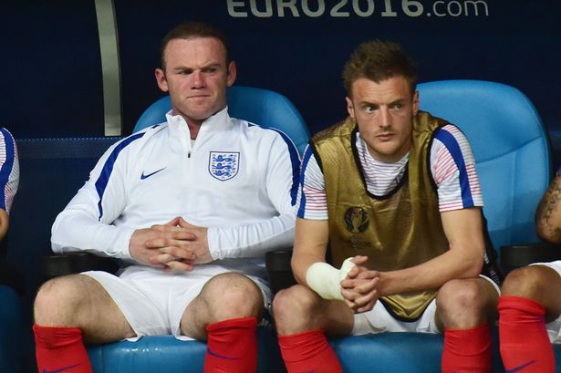 Wayne Rooney Jamie Vardy Euro 16