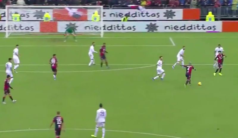 Nainggolan goal video Cagliari Fiorentina