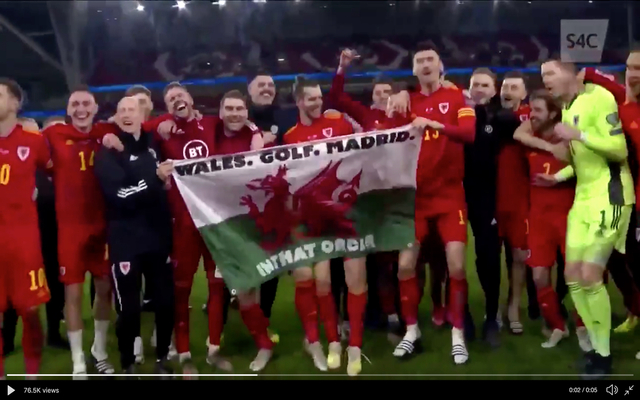 Video-Bale-takes-shot-at-Madrid-with-hilarious-flag