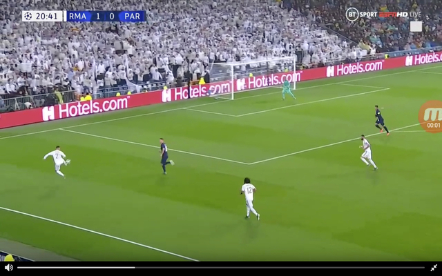 Video-Hazard-insane-flick-during-Madrid-vs-PSG
