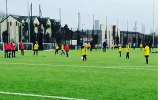 Video Wayne Rooney S Son Kai Scores Brilliant Free Kick