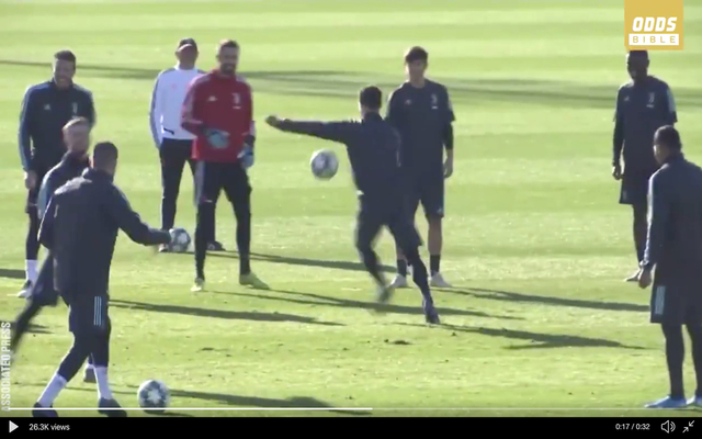 Video-Ronaldo-kicks-ball-away-in-training