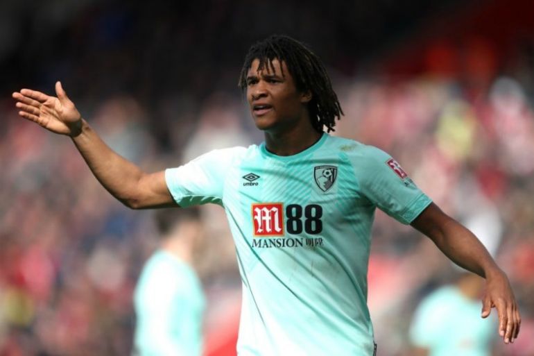 nathan ake in action for bournemouth