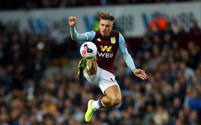 aston villa star jack grealish in action in the premier league