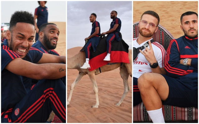 Arsenal players Dubai
