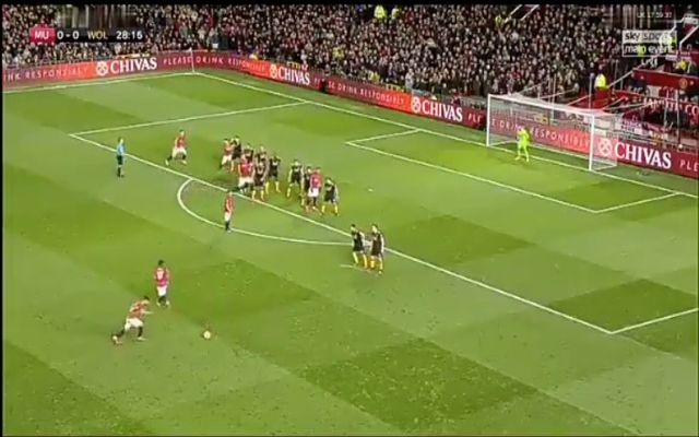 Video: Fernandes' Unfortunate First Free-kick For Man United