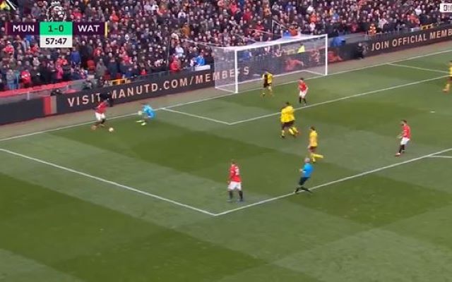 Video: Anthony Martial goal Man United vs Watford (2-0)