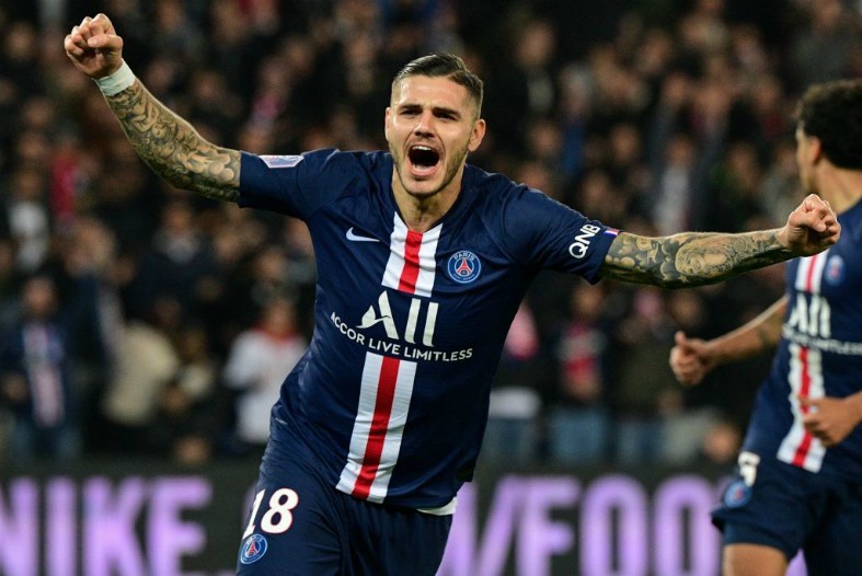 mauro icardi with loan club psg