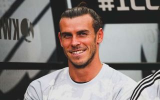 Gareth Bale laughing and smiling