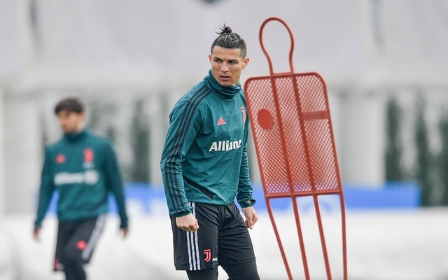 Ronaldo-training-for-Juventus