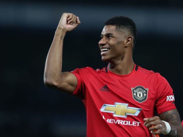 Marcus Rashford has tattooed his brand logo in his leg