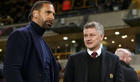 Ferdinand with Red Devils boss