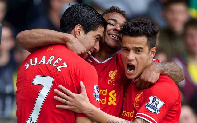 liverpool fc suarez sterling coutinho