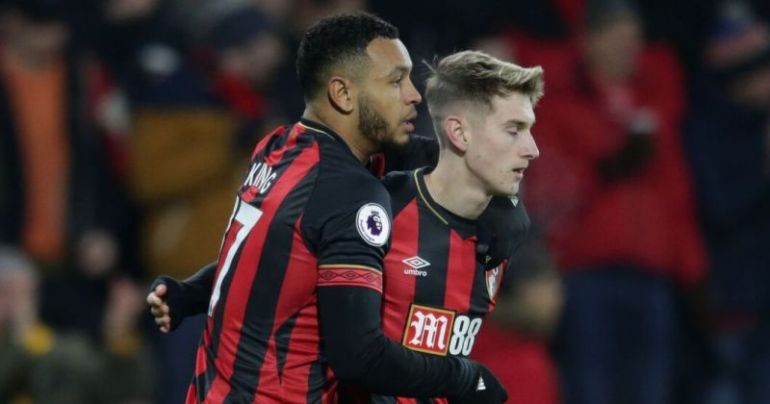 Josh King and David Brooks for Bournemouth