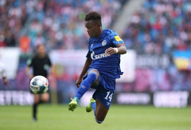 Rabbi Matondo in action for Schalke