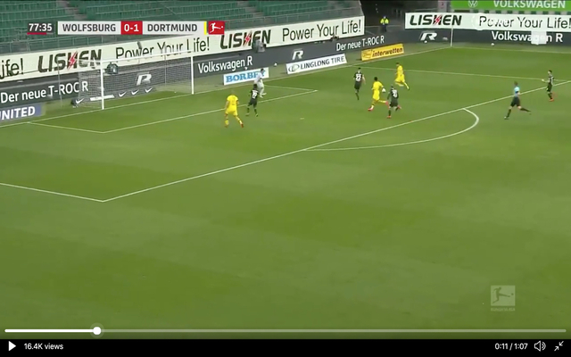 Video - Hakimi goal vs Wolfsburg