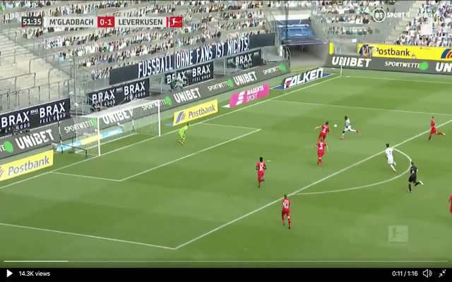 Video - Thuram goal vs Leverkusen