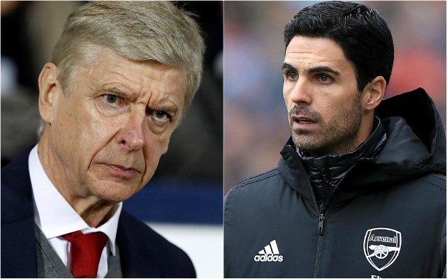 arsenal arsene wenger mikel arteta