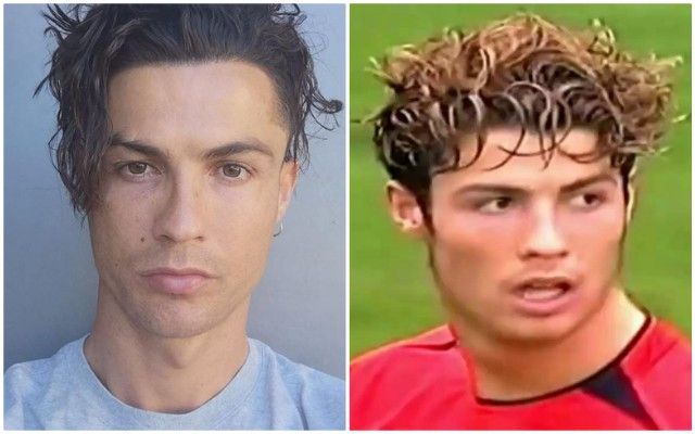 Cristiano Ronaldo hair cut throwback to Man Utd days