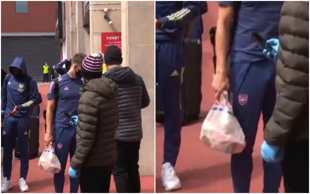 (Photo) - Tierney carries kit in tesco bag