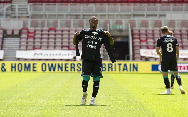 Rhian Brewster anti-racism shirt for Swansea