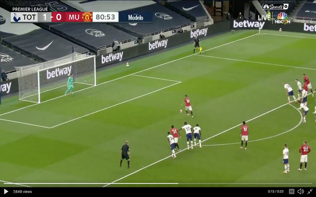 Video - Bruno Fernandes scores penalty vs Spurs
