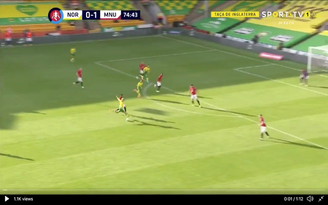 Video - Cantwell goal for Norwich vs Man United