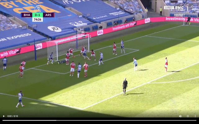 Video - Lewis Dunk scores for Brighton vs Arsenal