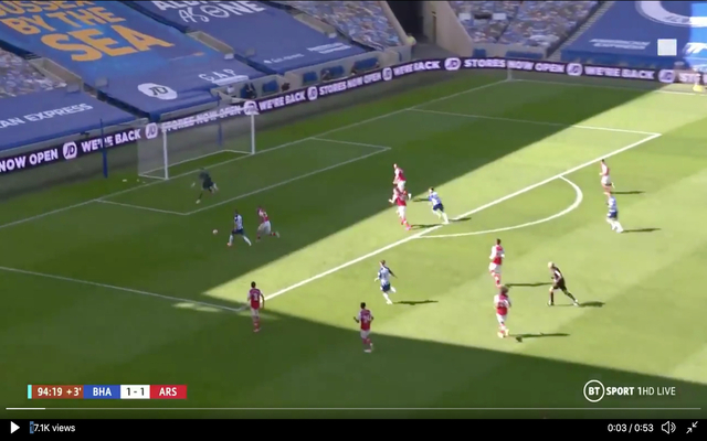Video - Maupay scores late winner for Brighton vs Arsenal