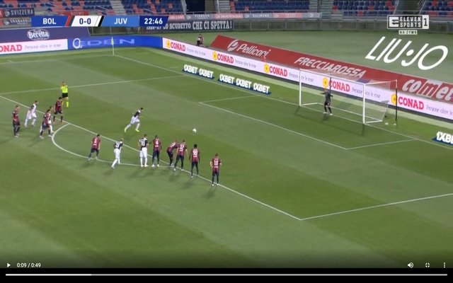 Video - Ronaldo scores penalty for Juventus for Bologna
