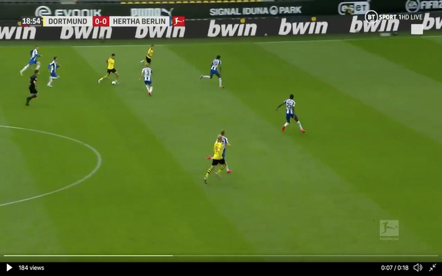 Video - Sancho fine run vs Paderborn